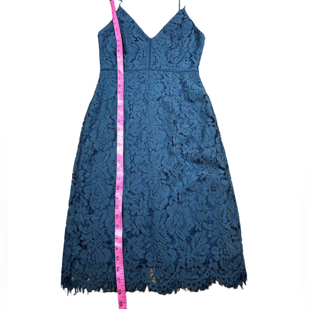 ASTR THE LABEL: Navy Blue Lattice Lace Mini Dress -Size Small - Picture 6 of 12